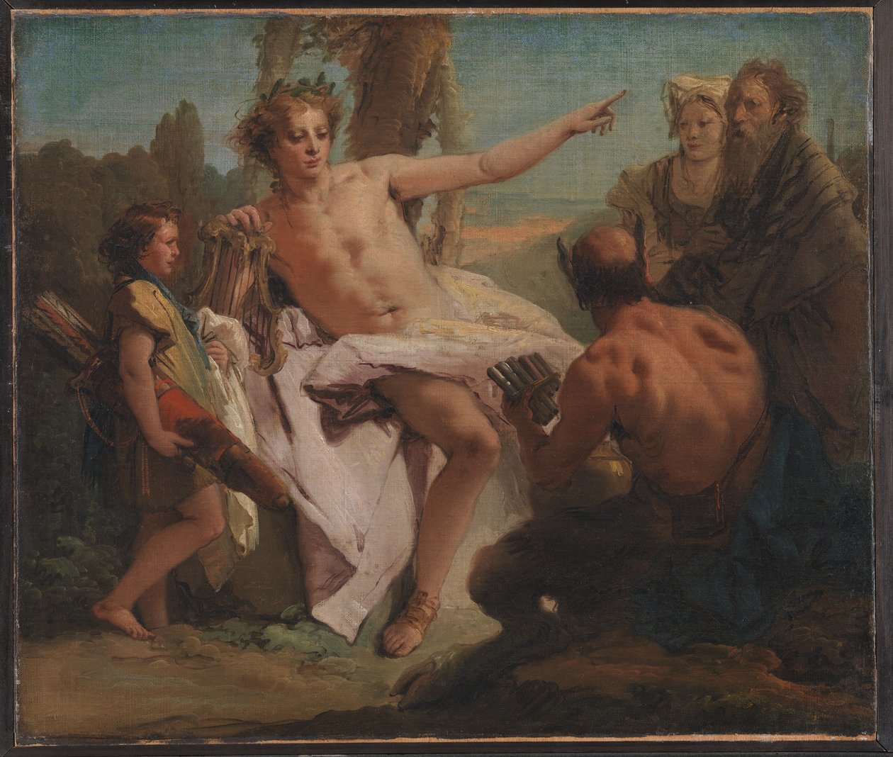 Apollon ve Marsyas by Giovanni Battista Tiepolo