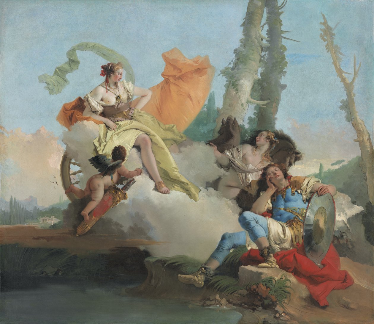 Armida Uyuyan Rinaldo ile Karşılaşıyor, 1742-45 by Giovanni Battista Tiepolo