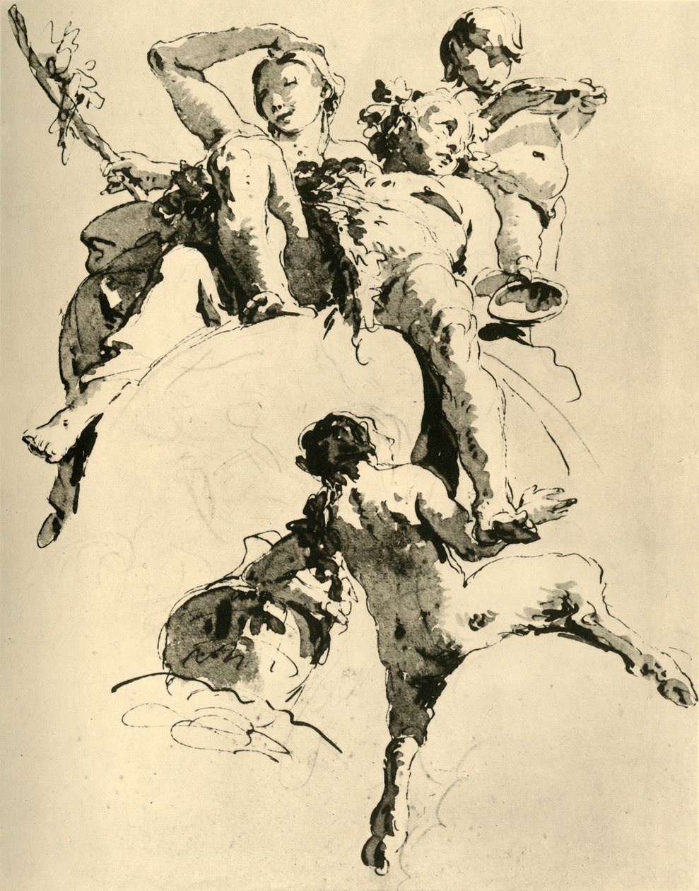 Bacchus ve Ariadne, c1740, 1928 by Giovanni Battista Tiepolo