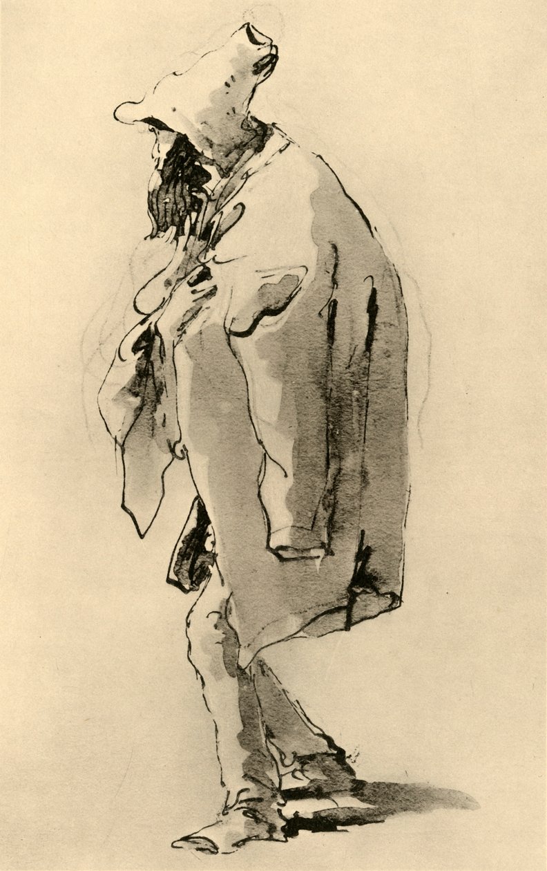 Sakallı adam, 18. yüzyılın ortaları, 1928 by Giovanni Battista Tiepolo