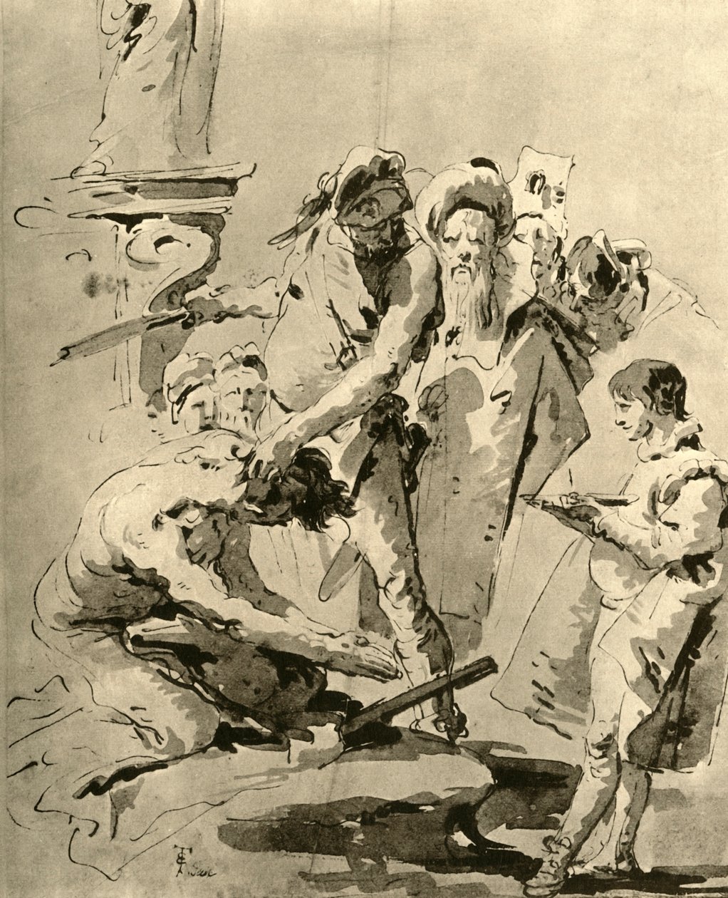 Bir Azizin Kafasının Kesilmesi, 18. yüzyılın ortaları, 1928 by Giovanni Battista Tiepolo