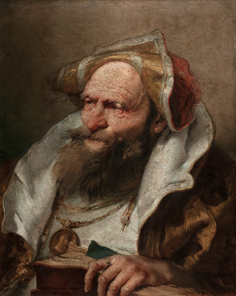 Yaşlı Bir Adamın Büstü, 1751-55 by Giovanni Battista Tiepolo