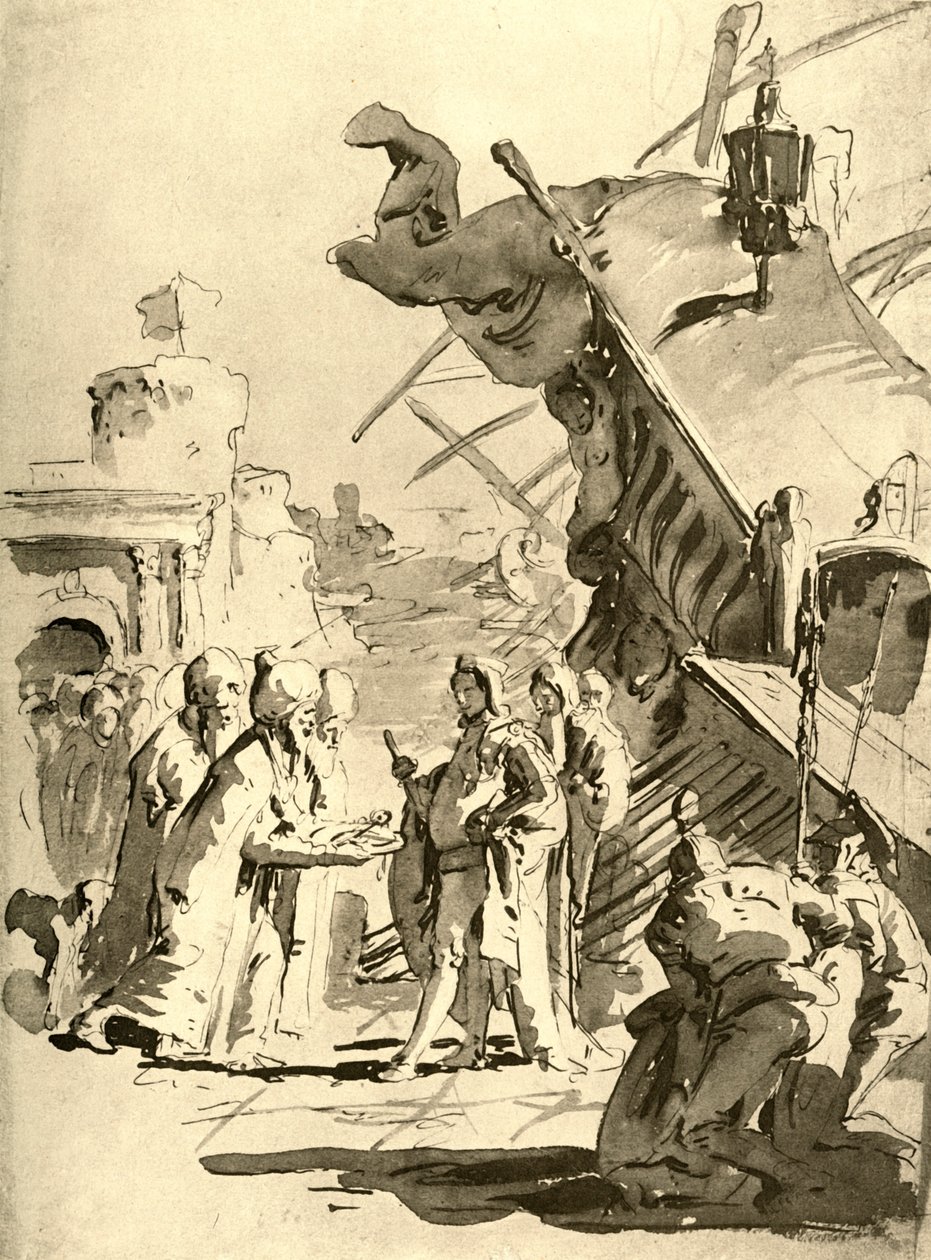 Bir Kasabanın Kapitülasyonu, 18. yüzyılın ortaları, 1928 by Giovanni Battista Tiepolo