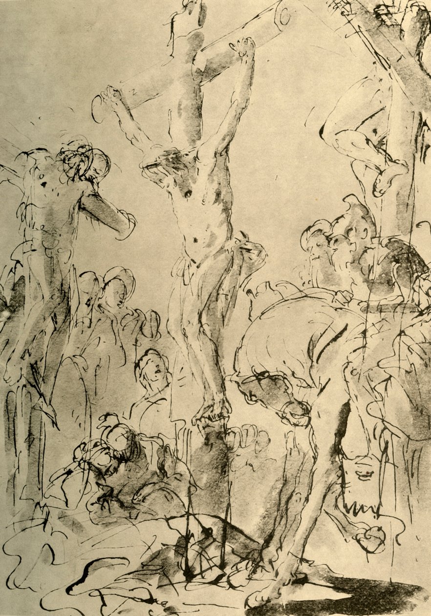 Çarmıha germe, 18. yüzyılın ortaları, 1928 by Giovanni Battista Tiepolo