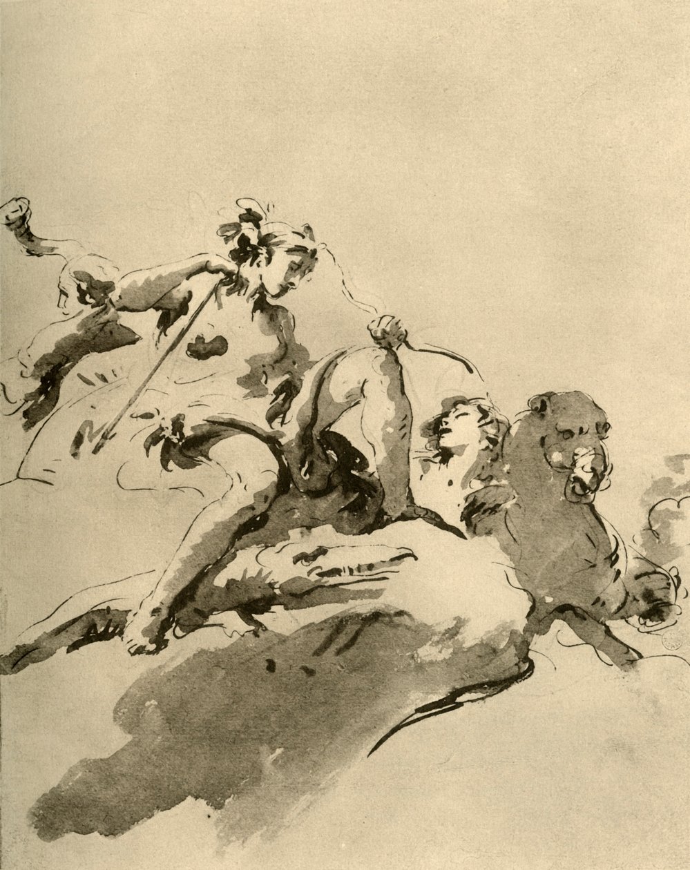 Diana, 18. yüzyılın ortaları, 1928 by Giovanni Battista Tiepolo