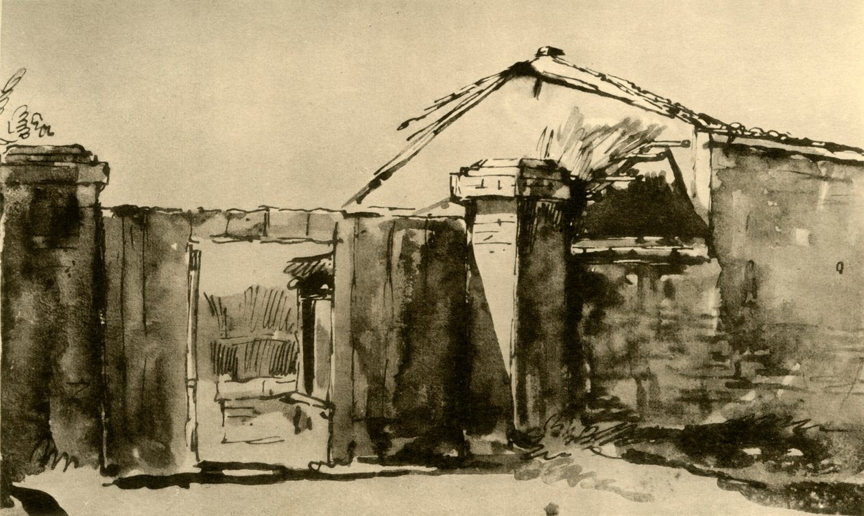 Bir Çiftlik Bahçesine giriş, 18. yüzyılın ortaları, 1928 by Giovanni Battista Tiepolo