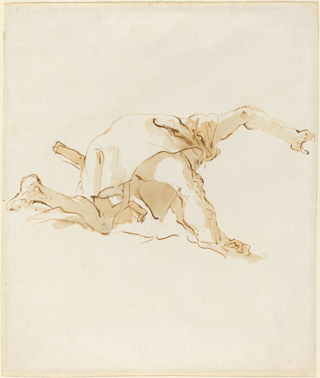 Bulut Üzerinde Şekil by Giovanni Battista Tiepolo