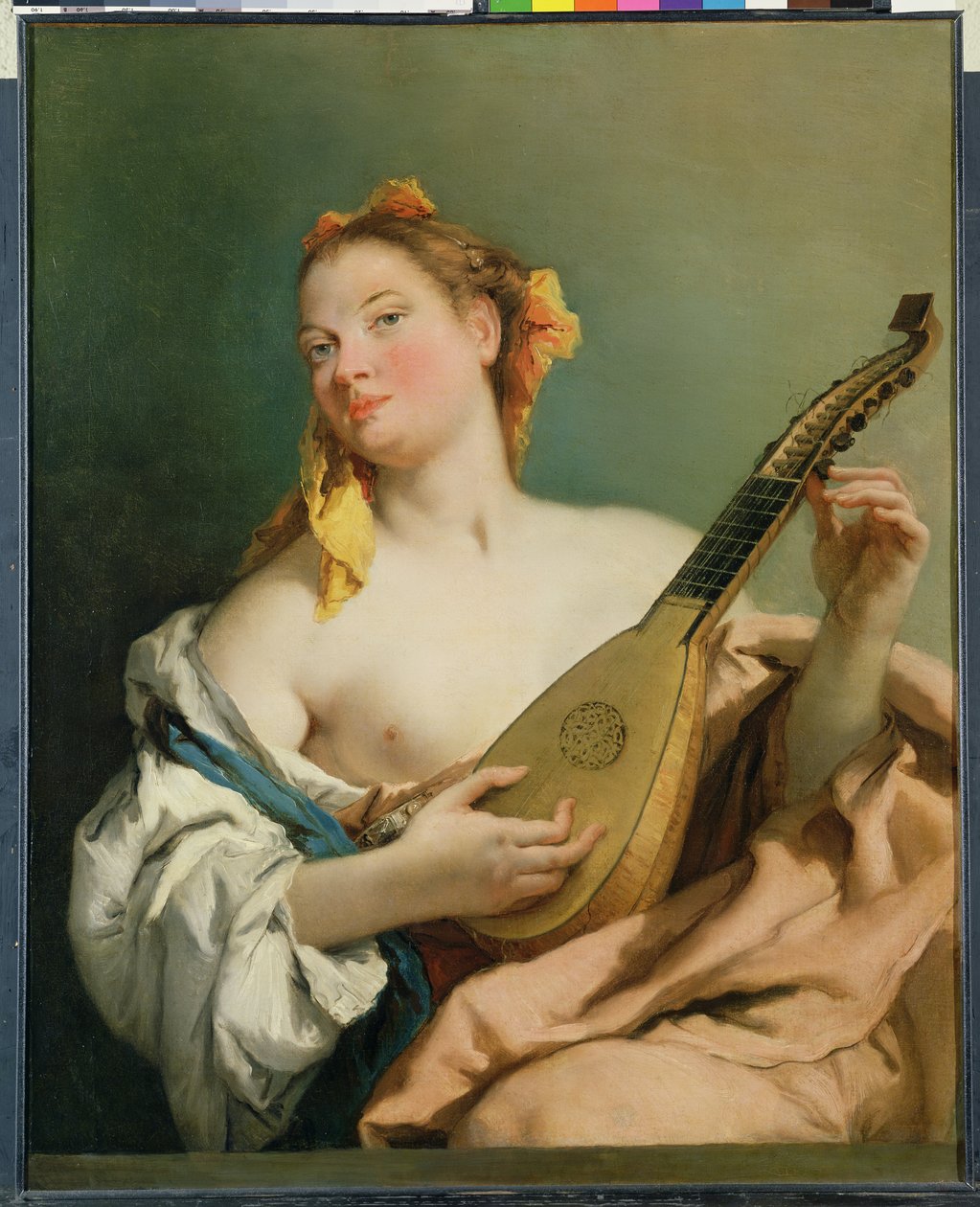 Mandolinli Kız, 1755-60 by Giovanni Battista Tiepolo