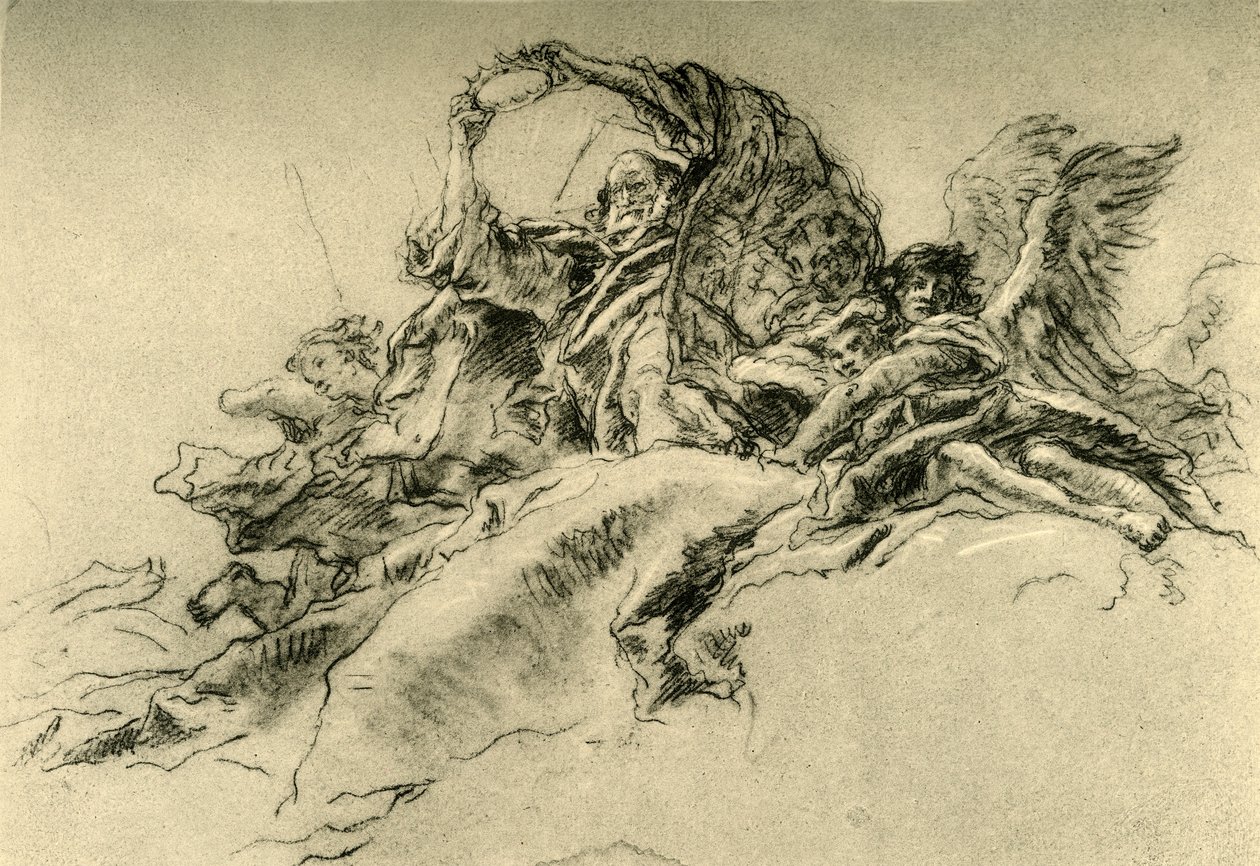 Tanrı Baba ve Melekler, c1754, 1928 by Giovanni Battista Tiepolo