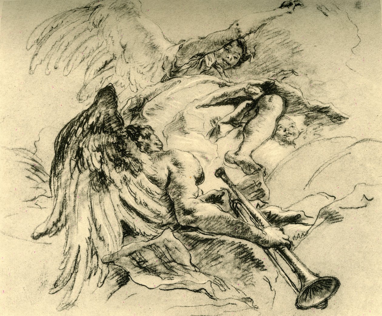 Melekler Grubu, c1754, 1928 by Giovanni Battista Tiepolo