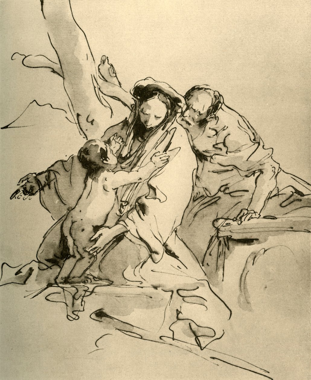 Kutsal Aile, 18. yüzyılın ortaları, 1928 by Giovanni Battista Tiepolo