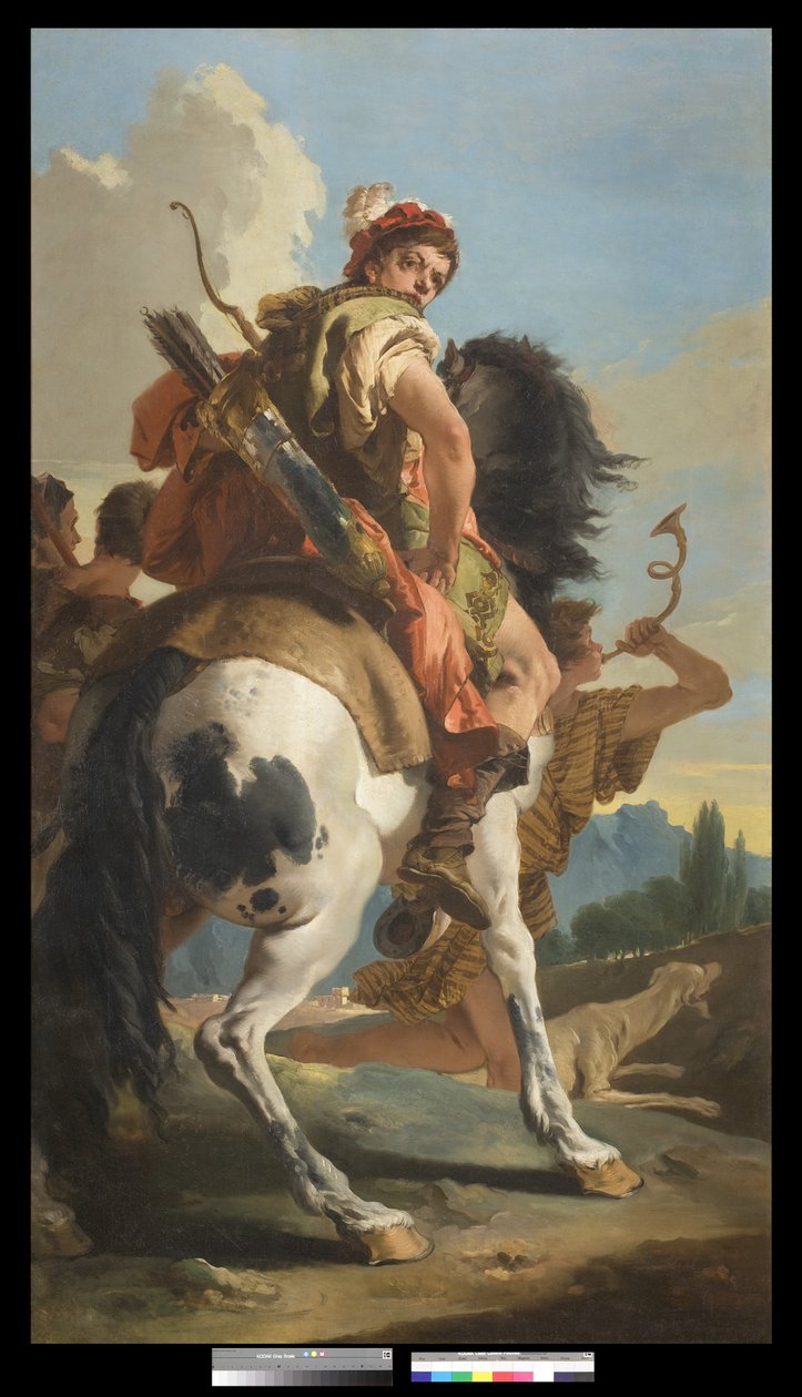 Atlı Avcı, 1718-30 by Giovanni Battista Tiepolo
