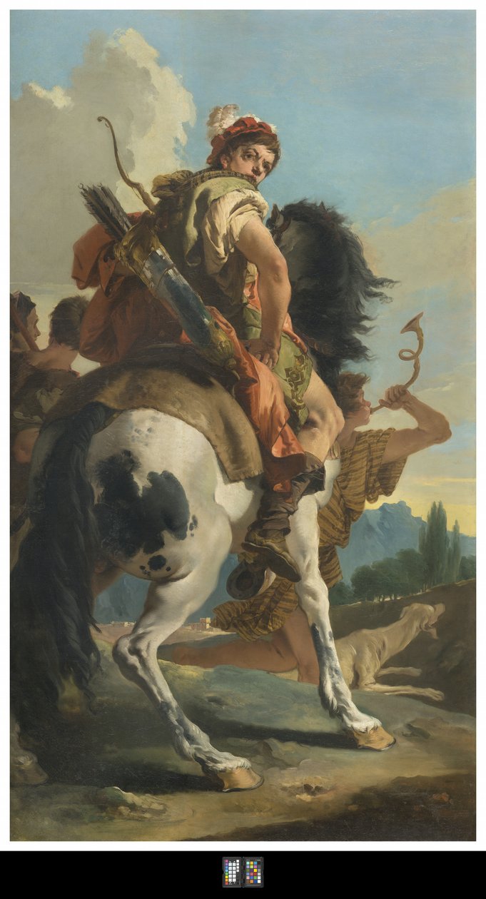 Atlı Avcı, 1718-30 by Giovanni Battista Tiepolo