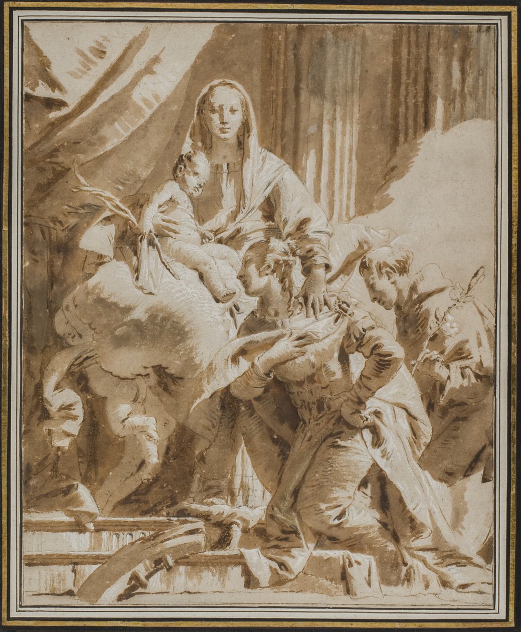 Padua Aziz Antony ve İskenderiyeli Catherine ile Madonna ve Çocuk by Giovanni Battista Tiepolo