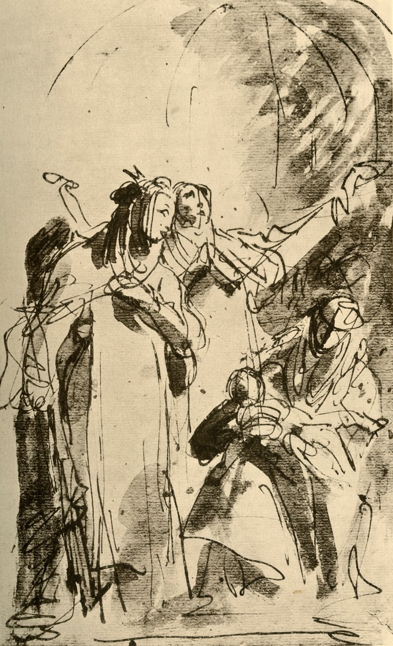 Madonna ve iki Aziz, 1747-1748, 1928 by Giovanni Battista Tiepolo