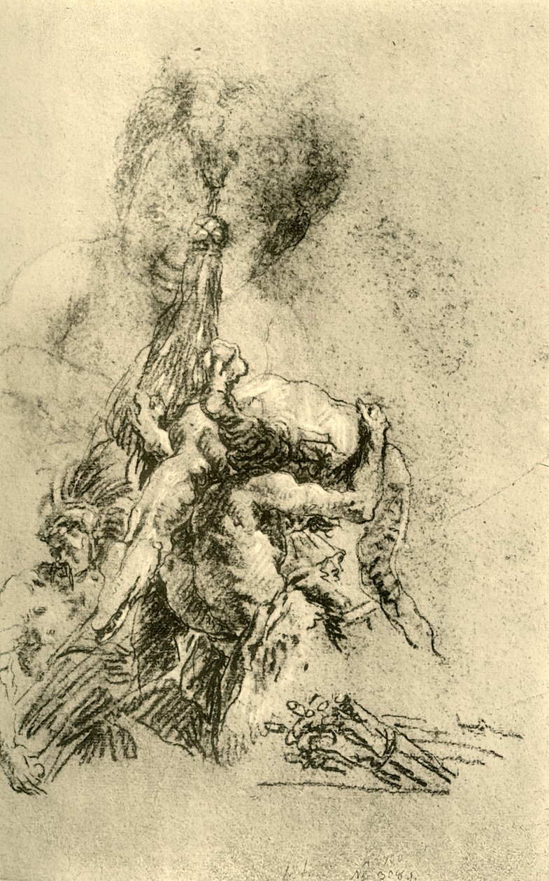 Sırtında Timsah Olan Adam, 1752-1753, 1928 by Giovanni Battista Tiepolo