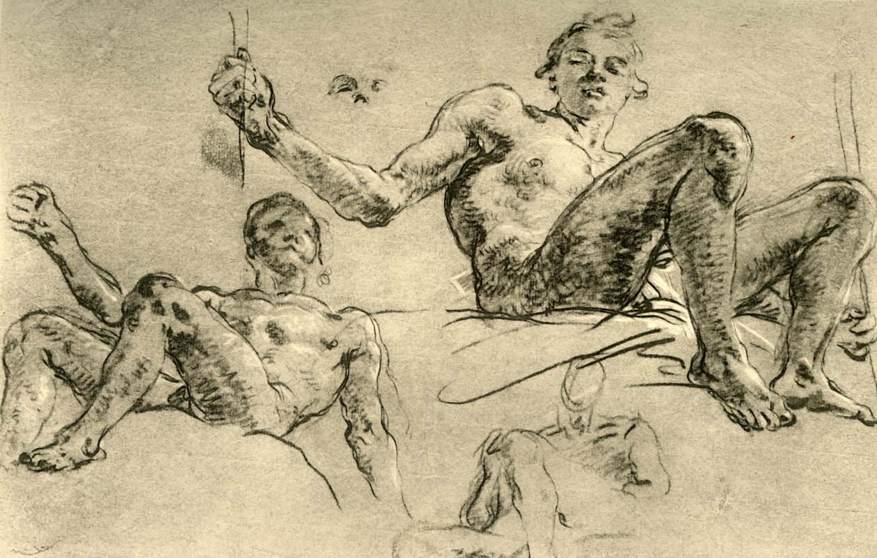 Çıplak Çalışmalar, 18. yüzyıl ortası, 1928 by Giovanni Battista Tiepolo