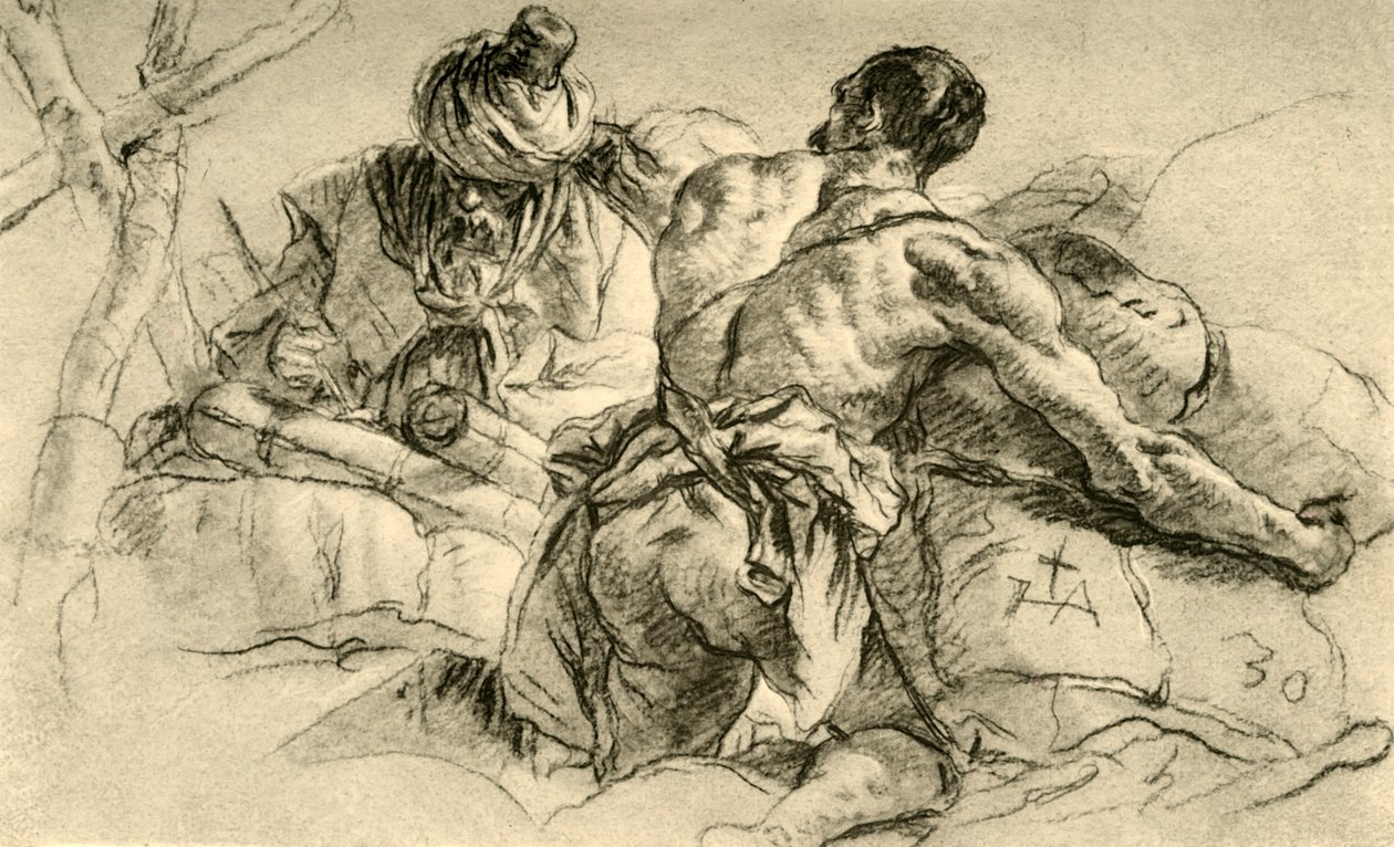 Balya Malları ile Doğulu Tüccarlar, 1753, 1928 by Giovanni Battista Tiepolo
