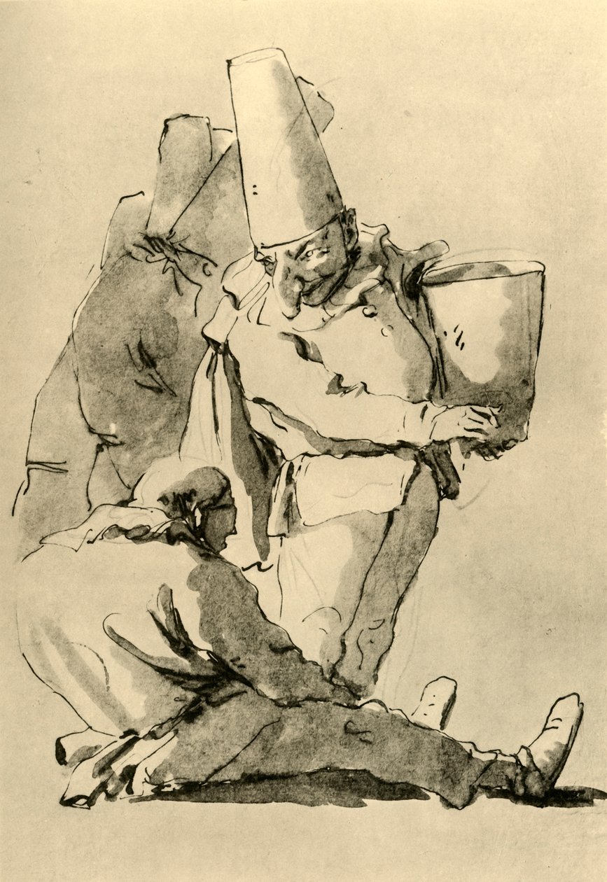 Pulcinelli, 18. yüzyılın ortaları, 1928 by Giovanni Battista Tiepolo
