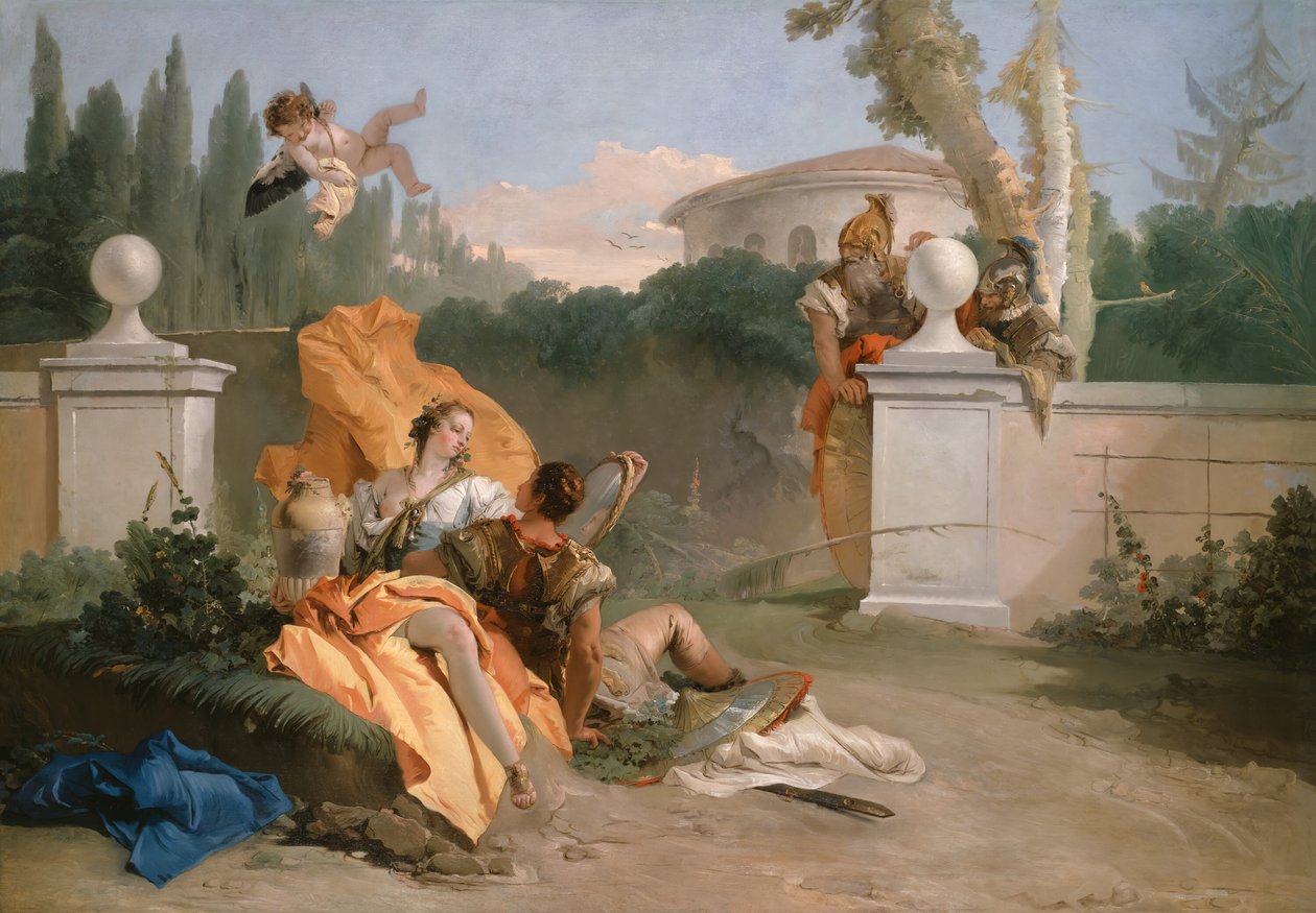 Rinaldo ve Armida, Bahçesinde, 174245. by Giovanni Battista Tiepolo