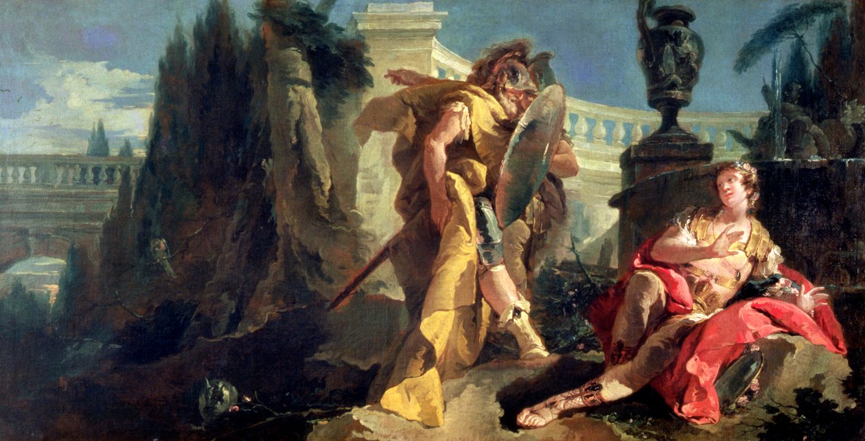 Carlo ve Ubaldo tarafından gözlemlenen Rinaldo by Giovanni Battista Tiepolo