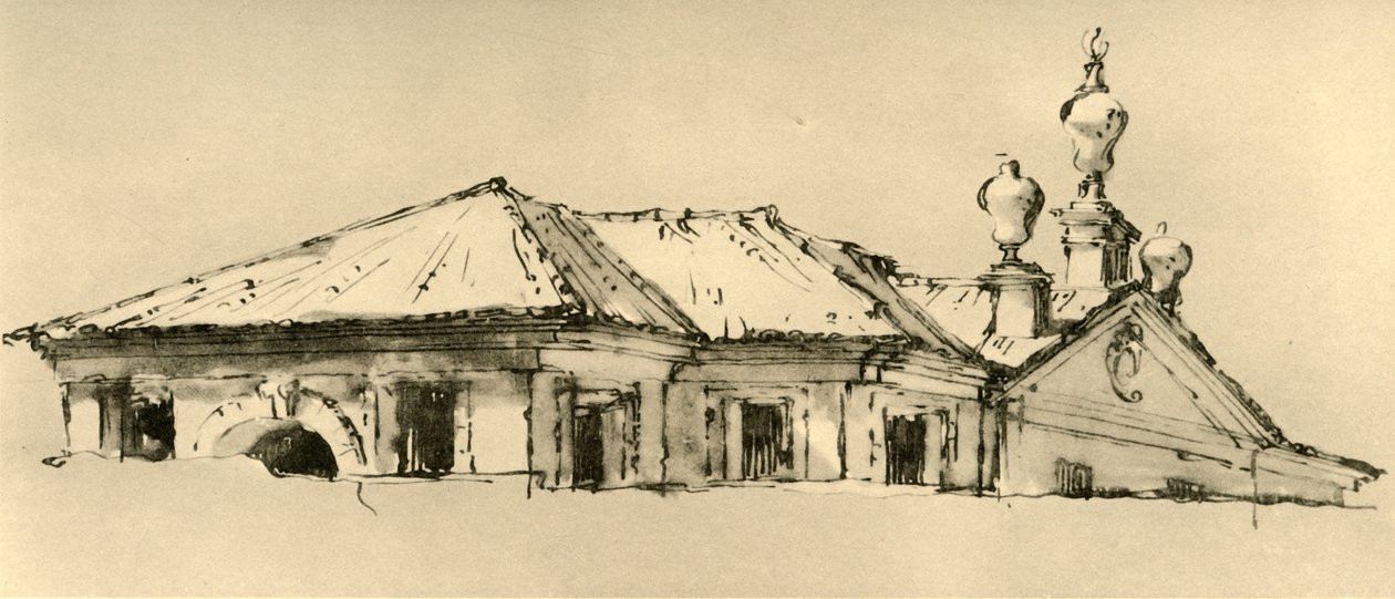 Bir Villanın Çatı Katı, 1757, 1928 by Giovanni Battista Tiepolo