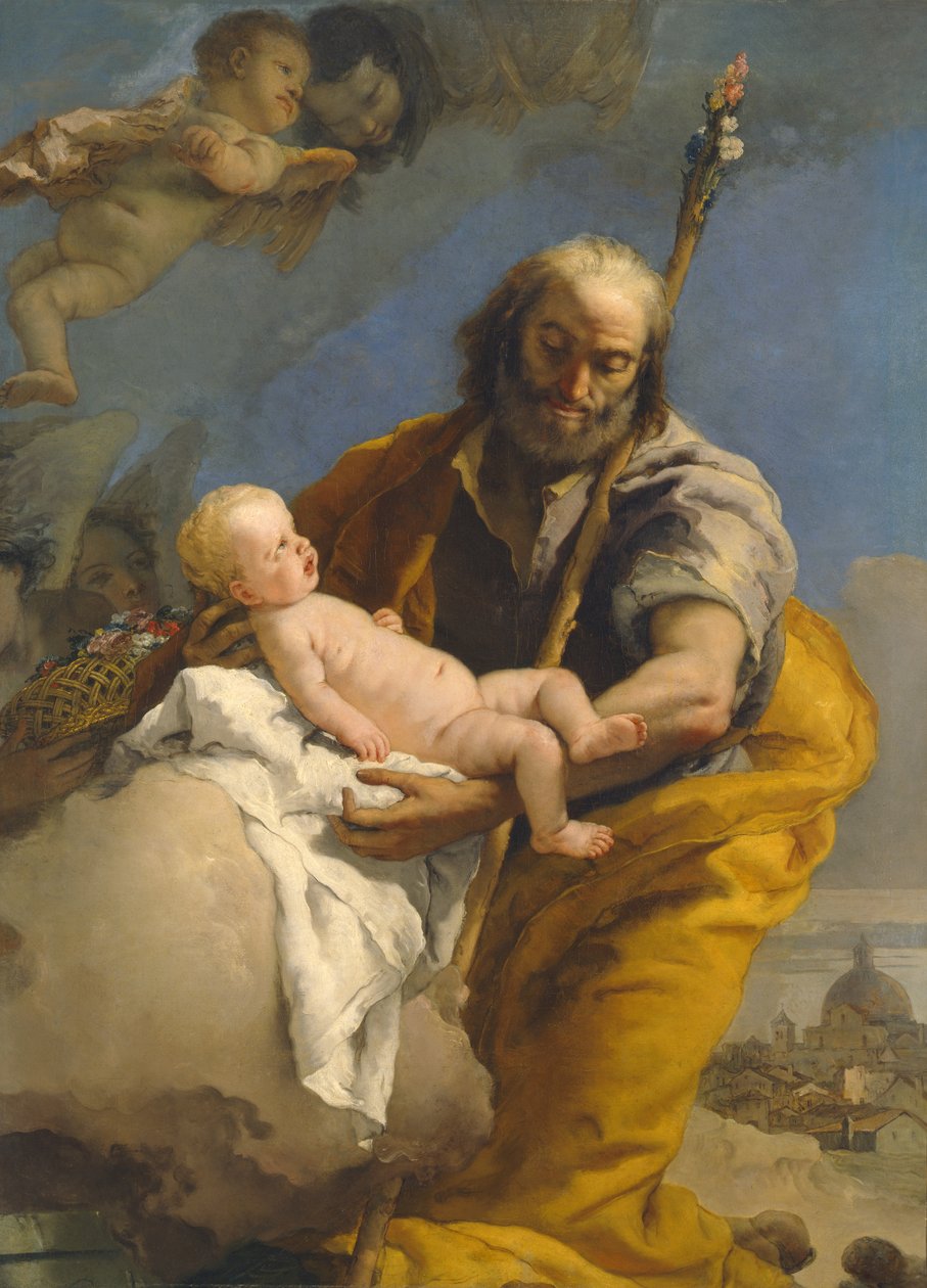 Aziz Joseph ve İsa Çocuk, 176769 by Giovanni Battista Tiepolo