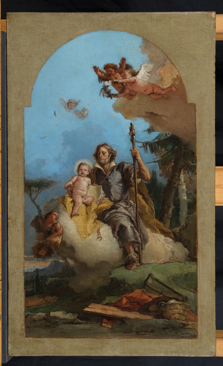 İsa Çocuğu ile Aziz Joseph, 1767 by Giovanni Battista Tiepolo