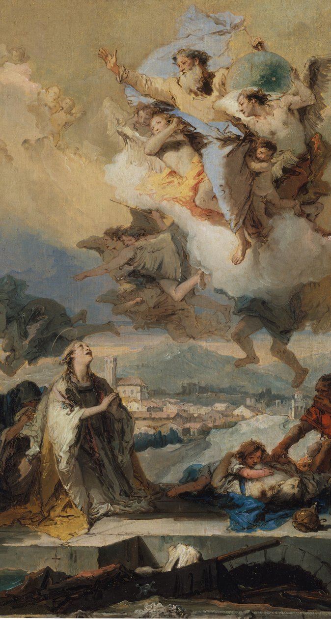 Aziz Thecla, Veba Hastalığı İçin Dua Eder, 1758-59. by Giovanni Battista Tiepolo