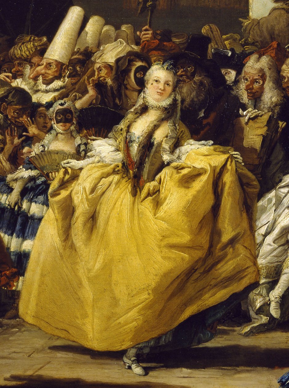 Karnaval sahnesi veya Minuet by Giovanni-Battista Tiepolo