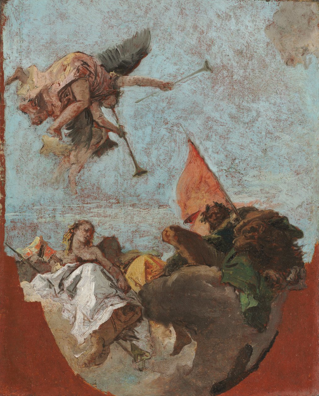 Tavan için Kroki by Giovanni Battista Tiepolo