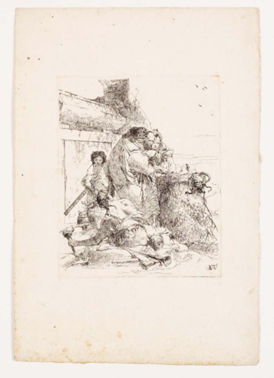 yılan kurban by Giovanni Battista Tiepolo