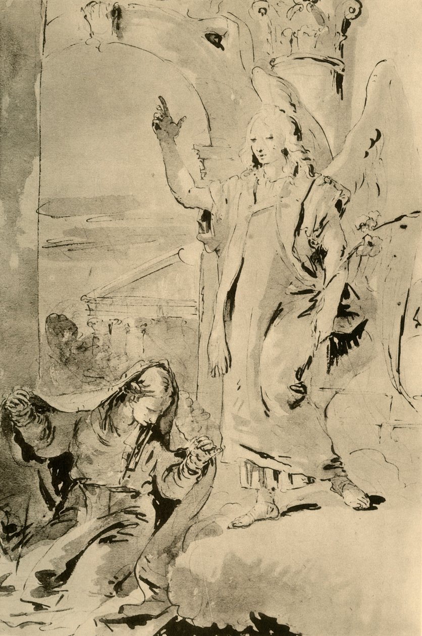 Müjde, 18. yüzyılın ortaları, 1928 by Giovanni Battista Tiepolo