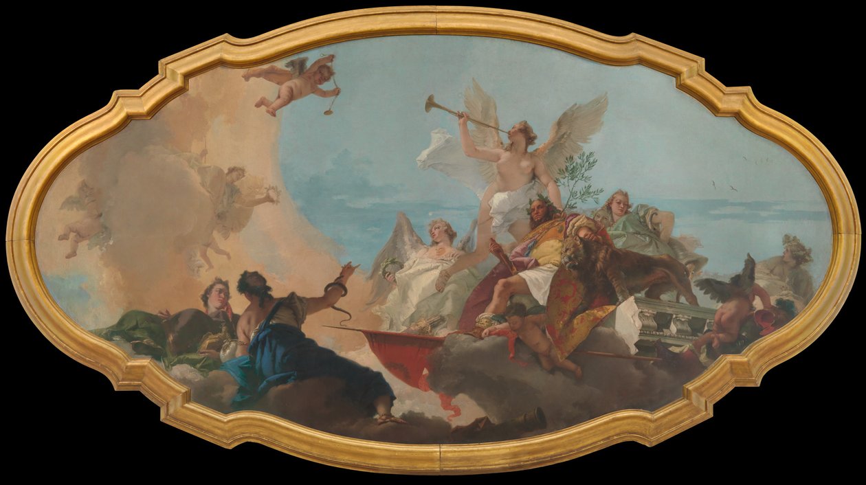 Barbaro Ailesinin Yüceltilmesi, c.1750 by Giovanni Battista Tiepolo