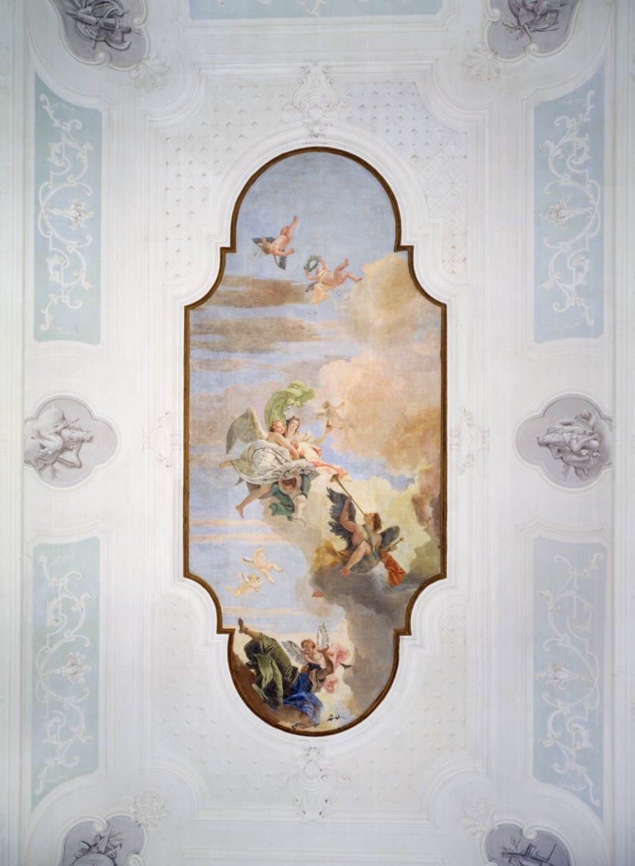 Cesaret ve Basiret Zaferi by Giovanni Battista Tiepolo