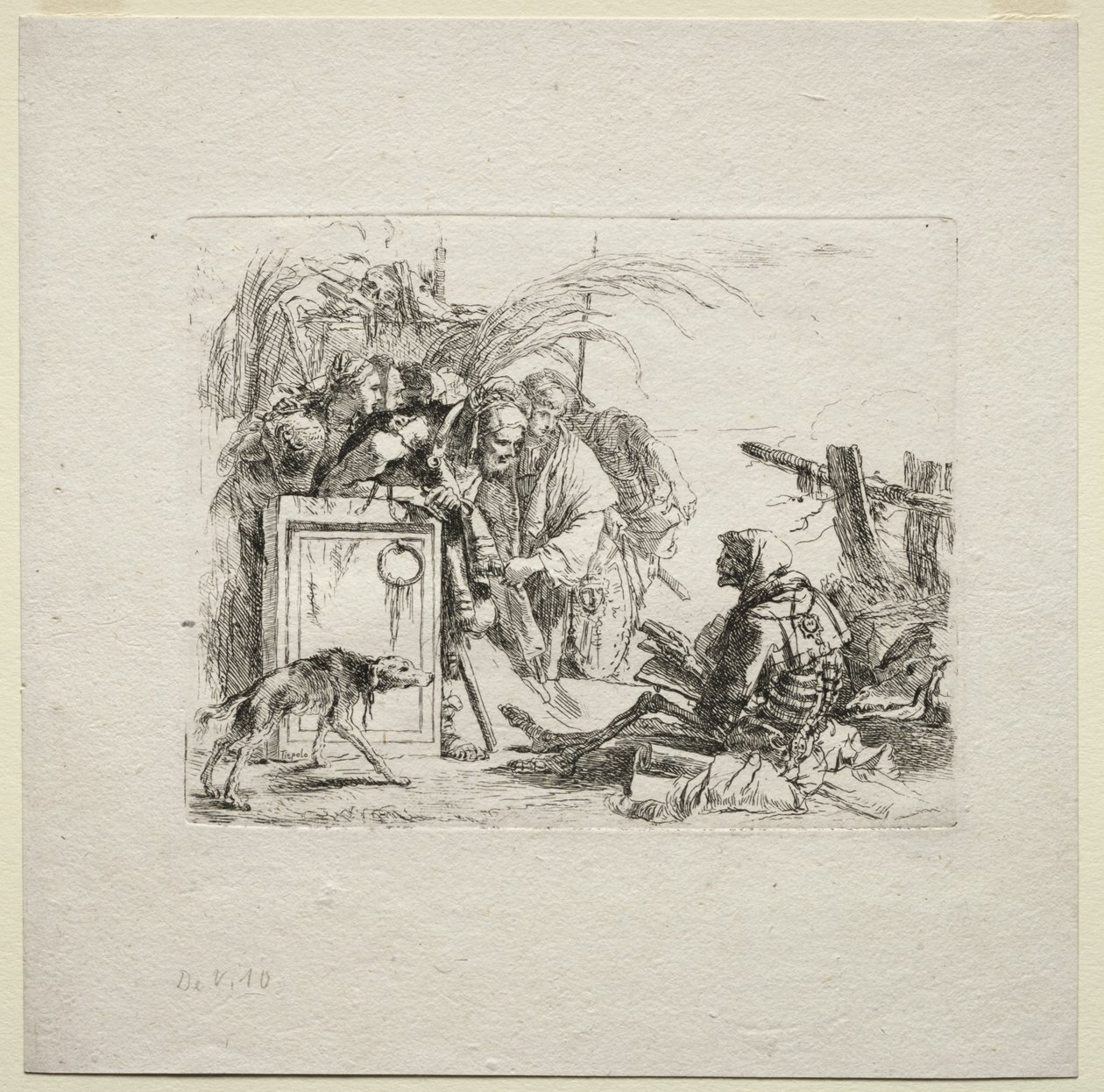Çeşitli Kaprisler: Ölüm Veren Seyirci by Giovanni Battista Tiepolo