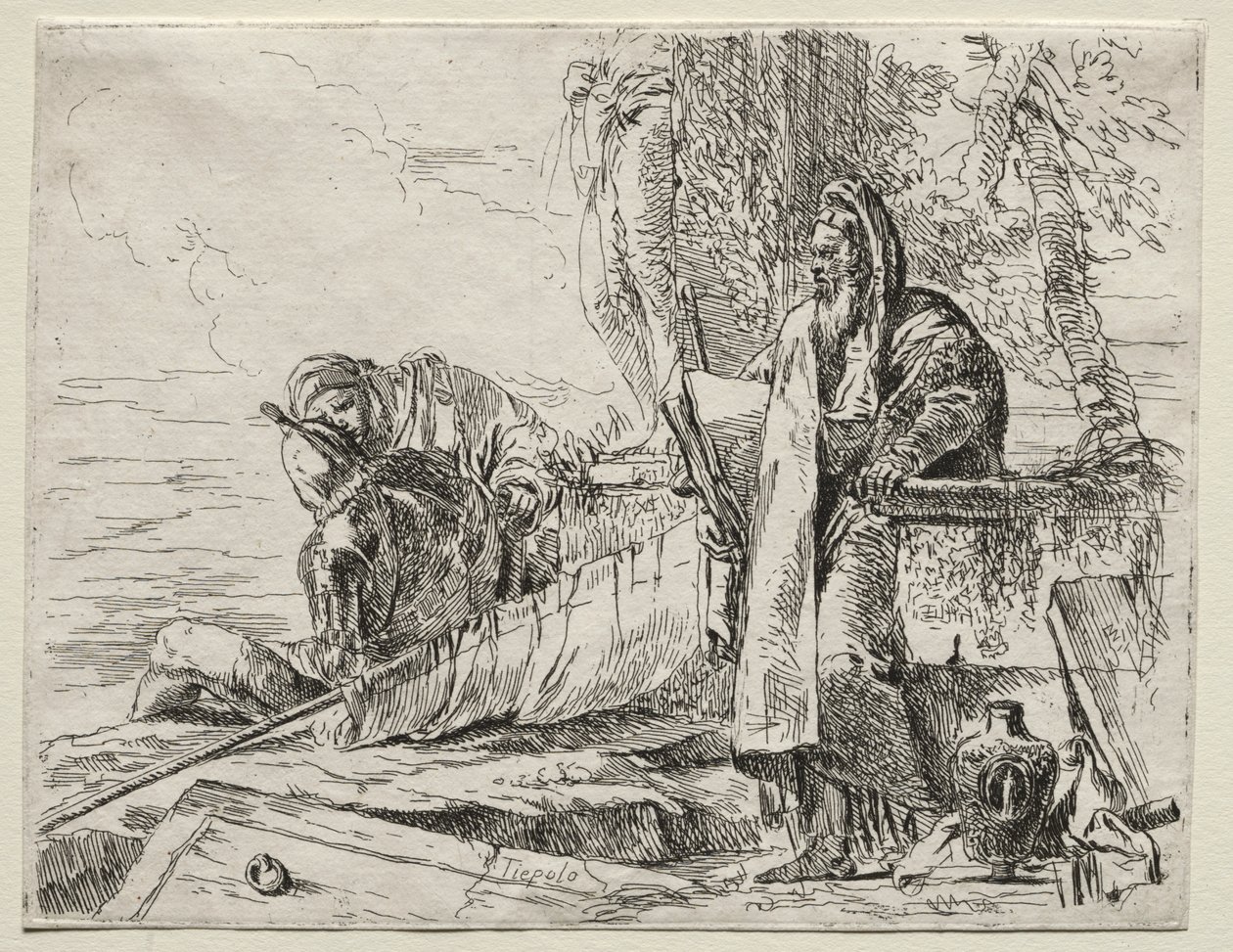 Çeşitli Kaprisler: Kitap Tutan Filozof by Giovanni Battista Tiepolo