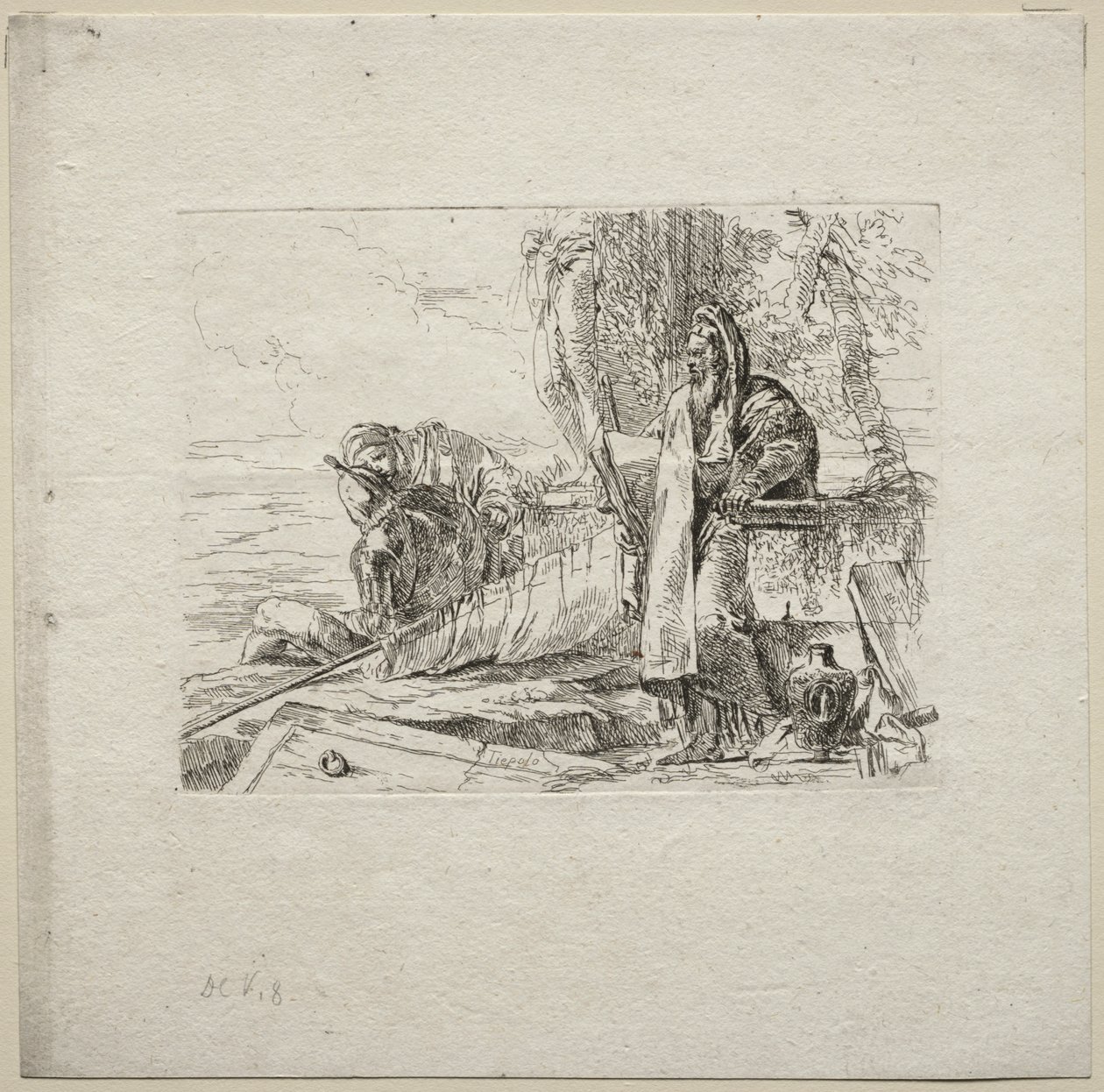 Çeşitli Kaprisler: Kitapla Duran Filozof by Giovanni Battista Tiepolo