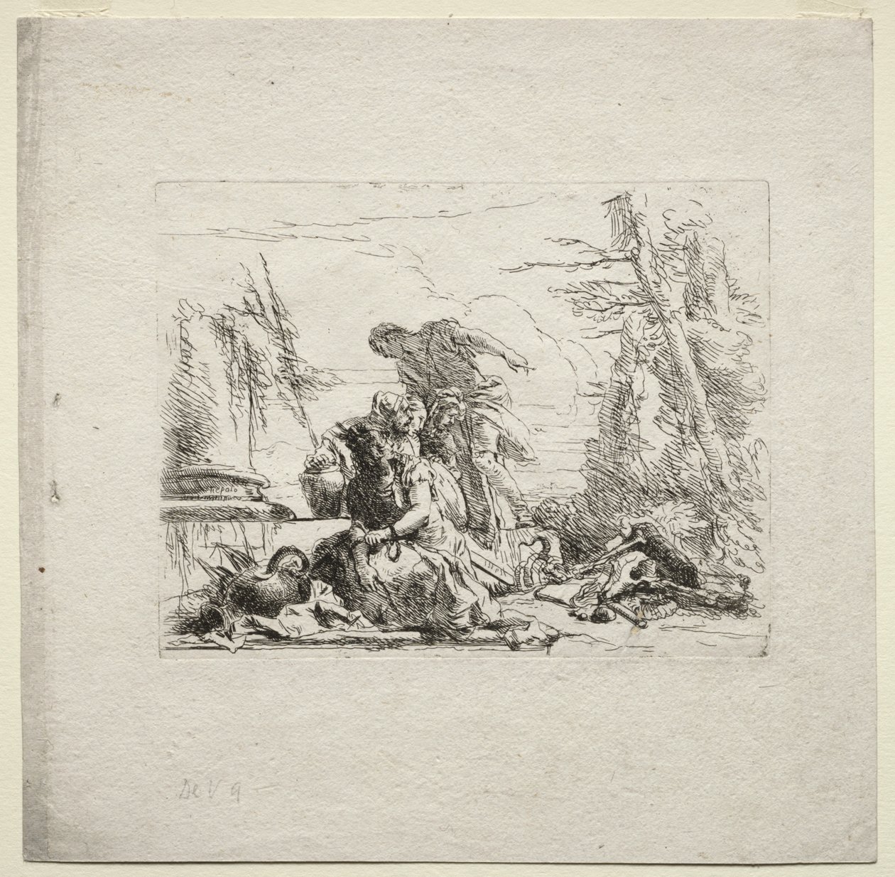 Çeşitli Kaprisler: Kelepçeli Kadın by Giovanni Battista Tiepolo