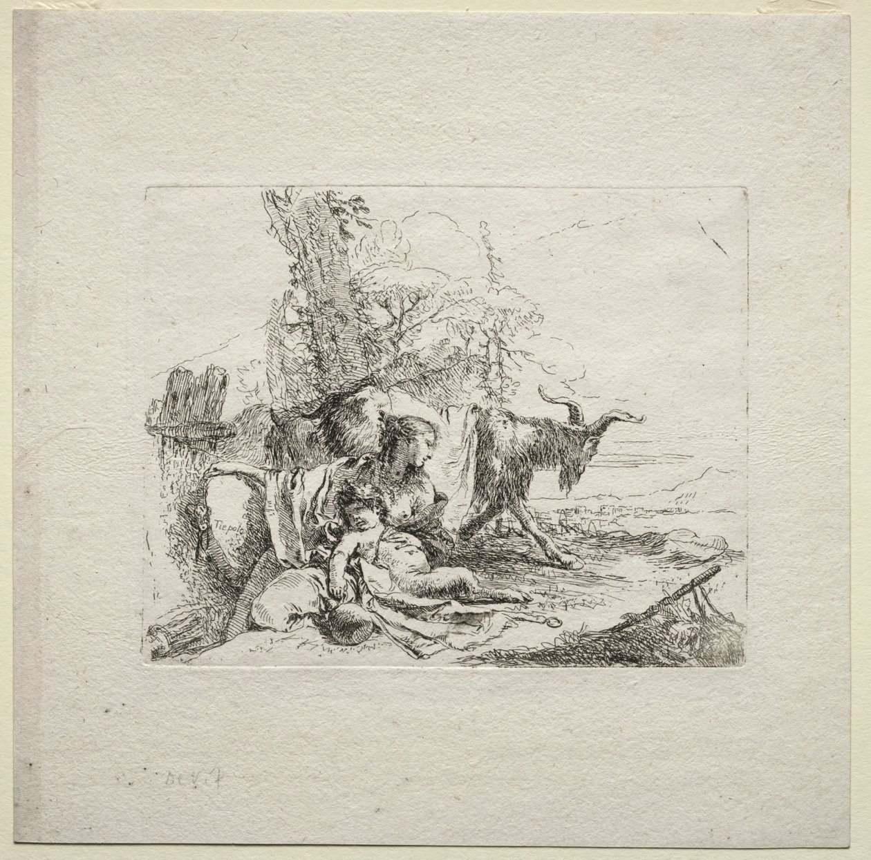 Çeşitli Kaprisler: Tefli Kadın by Giovanni Battista Tiepolo