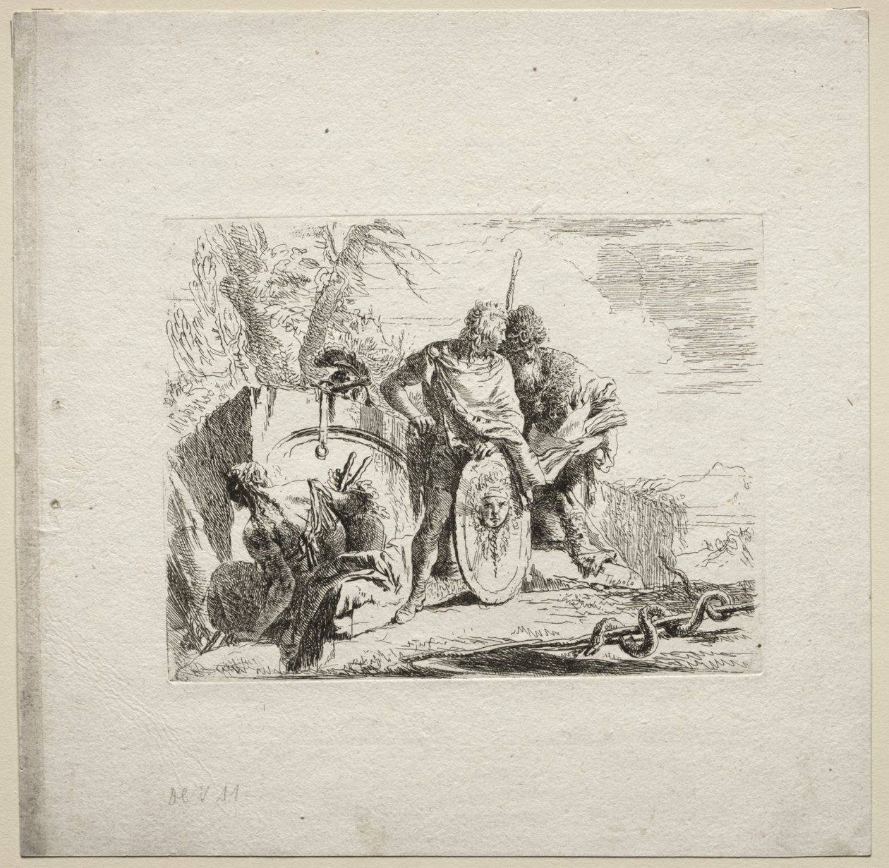 Çeşitli Kaprisler: Genç Asker ve Astrolog by Giovanni Battista Tiepolo