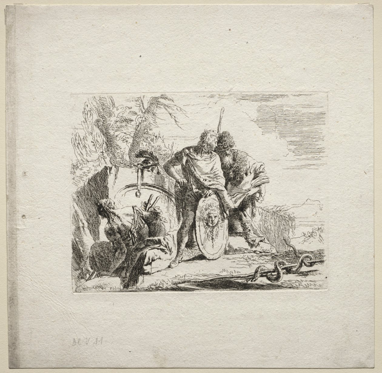 Çeşitli Kaprisler: Genç Asker ve Astrolog, 1785. by Giovanni Battista Tiepolo