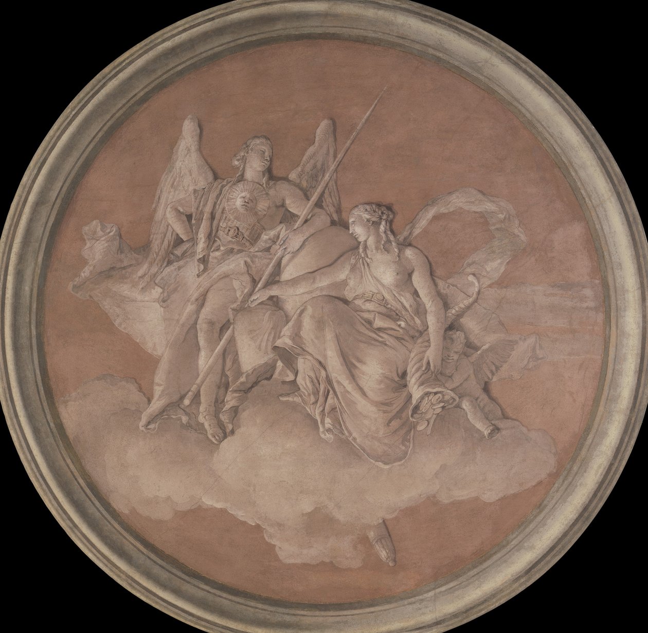 Erdem ve Bolluk, 1760. by Giovanni Battista Tiepolo