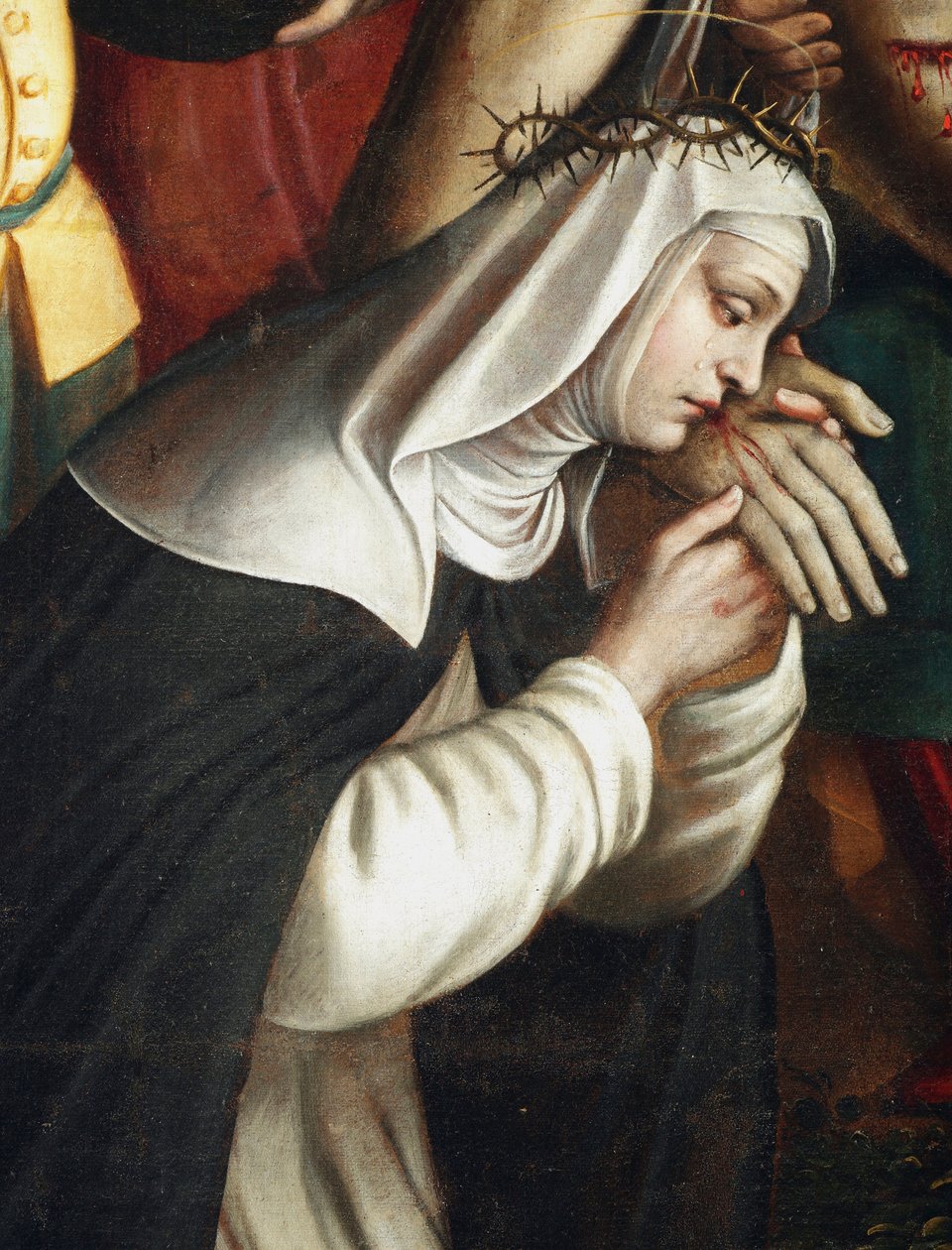 La depozisyon Detay temsilcisi Sienalı Aziz Catherine - (St Catherine of Siena
