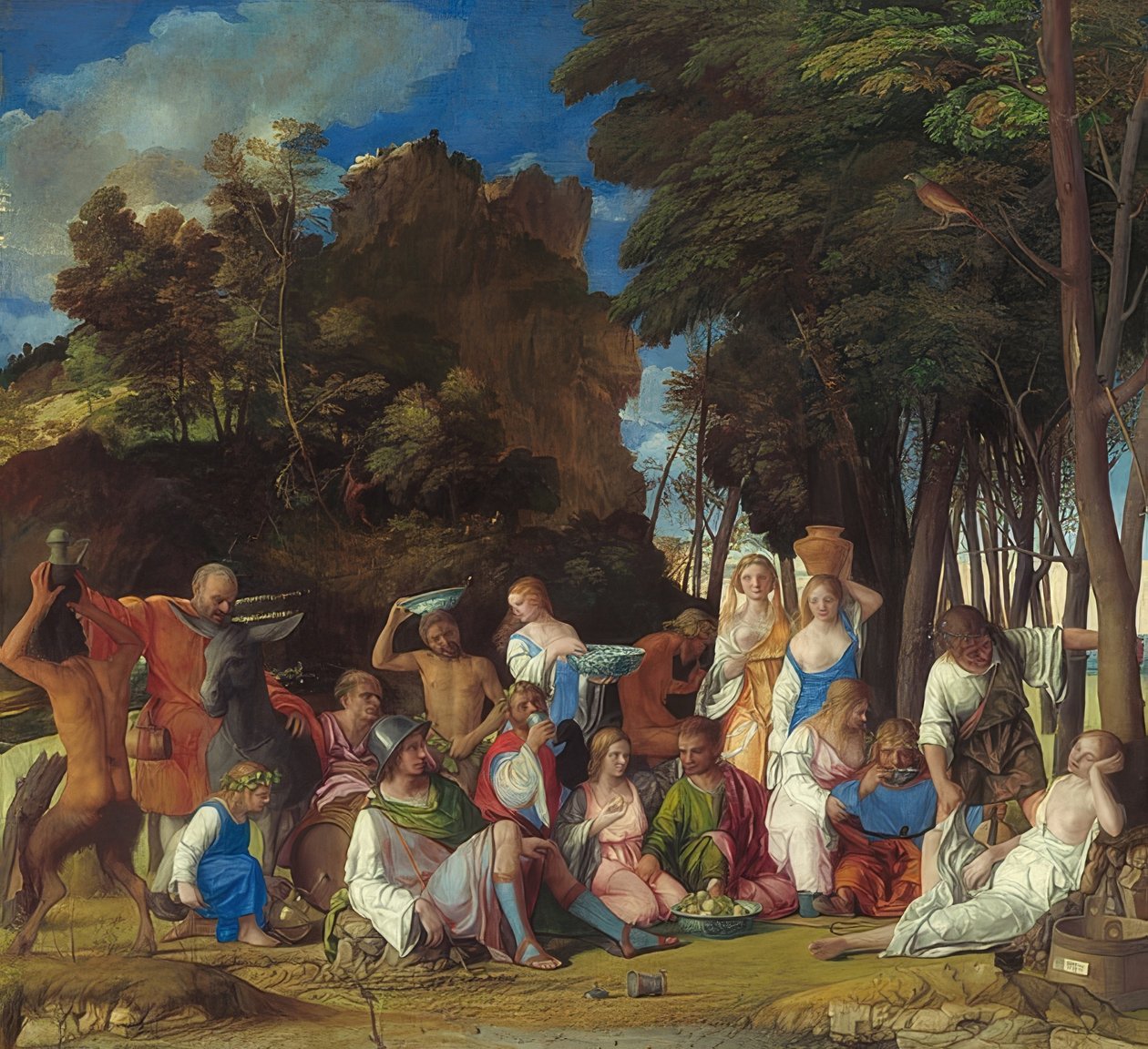 Tanrıların bayramı. 1514/29 by Giovanni Bellini