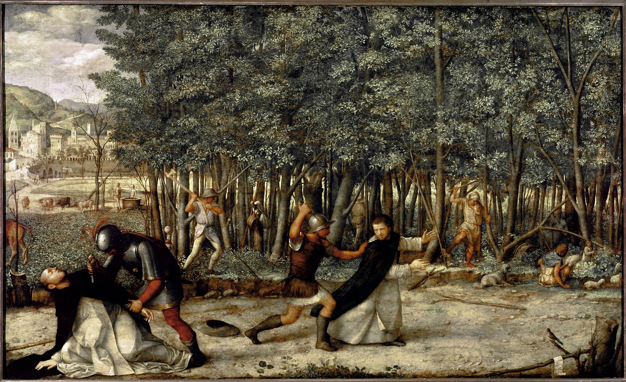 Aziz Petrus Şehitinin Ölümü (1509 dolaylarında panelde mizaç) by Giovanni Bellini