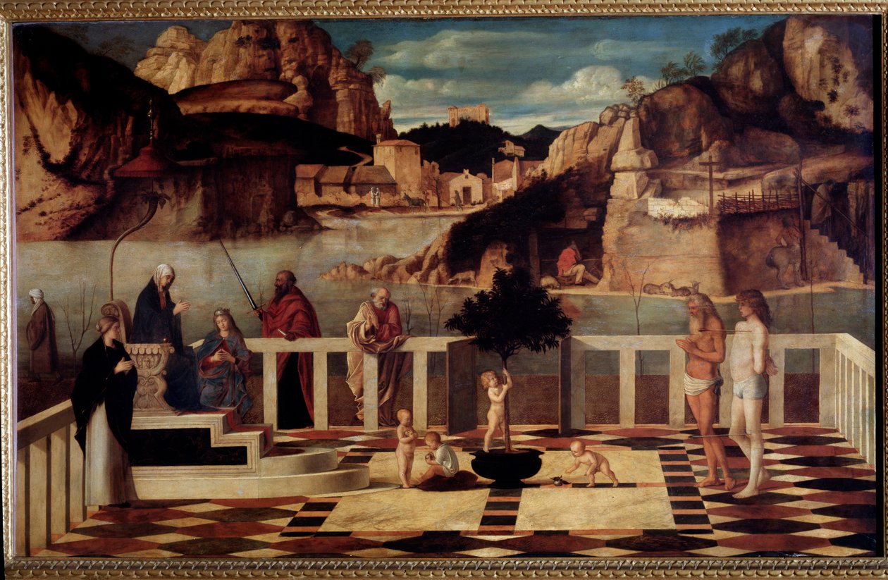 Kutsal alegori (Resim, c.1487) by Giovanni Bellini