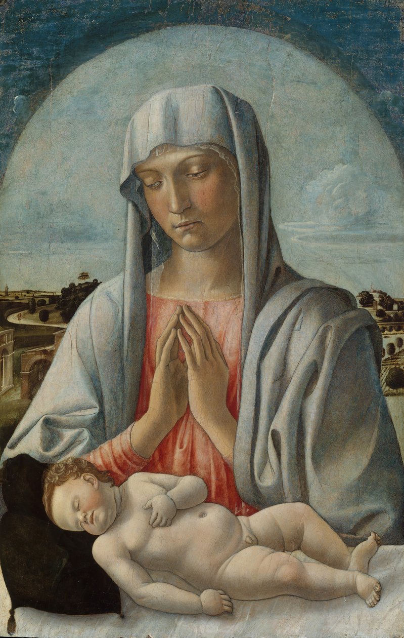 Madonna Uyuyan Çocuğu Seviyor, 1460