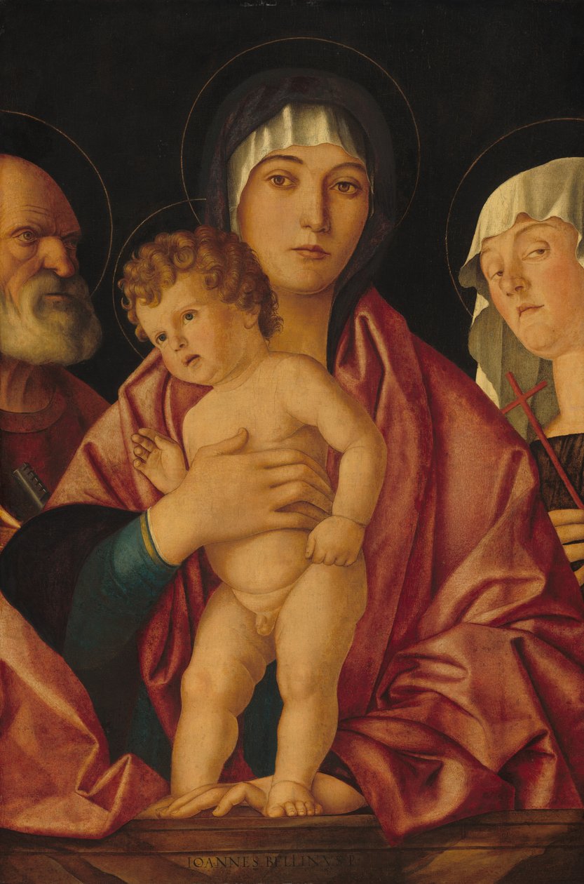 Azizler ile Madonna ve Çocuk, c. 14901500. by Giovanni Bellini
