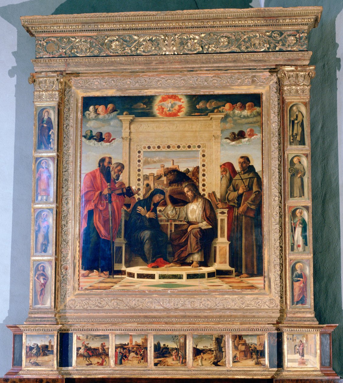 Pesaro sunağı sunağı, c1474 by Giovanni Bellini